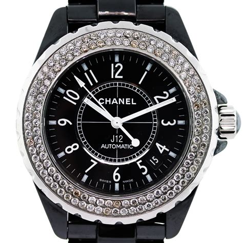 preowned chanel watch ceramic black|Chanel ceramic watch price.